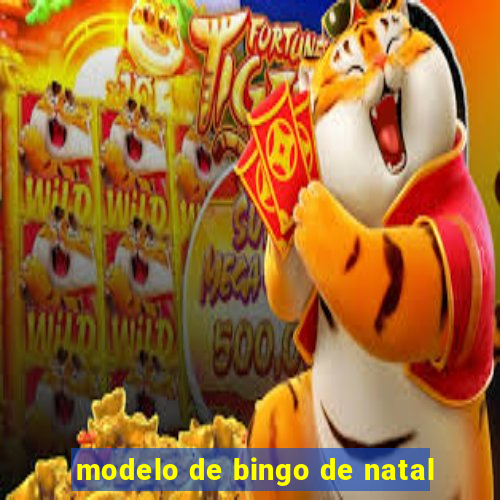 modelo de bingo de natal